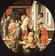 Fra Filippo Lippi, Madonna and Child with Stories from the Life of St.Anne